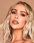 Model wearing INGLOT Rosie For Inglot 365 Skin Perfector - Champagne Bronze