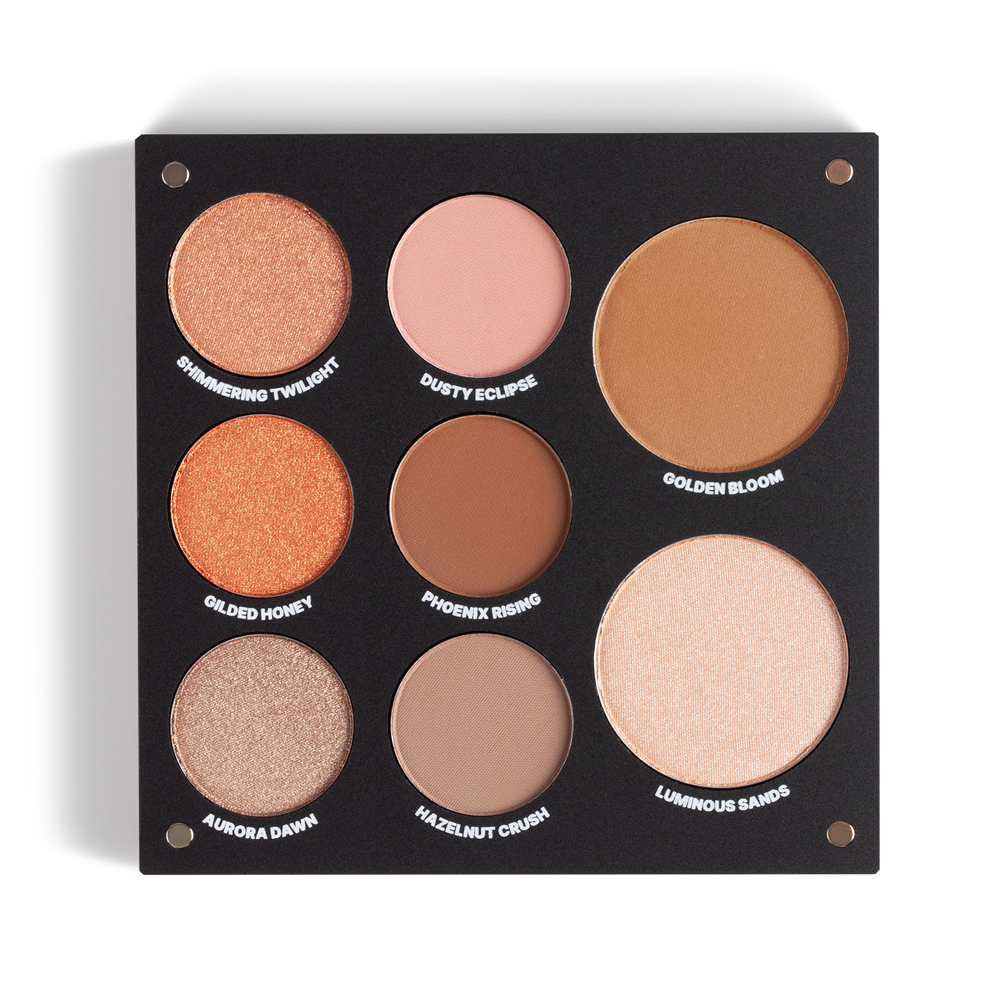 INGLOT X Maura Crescent Moon Skin & Eye Palette, open