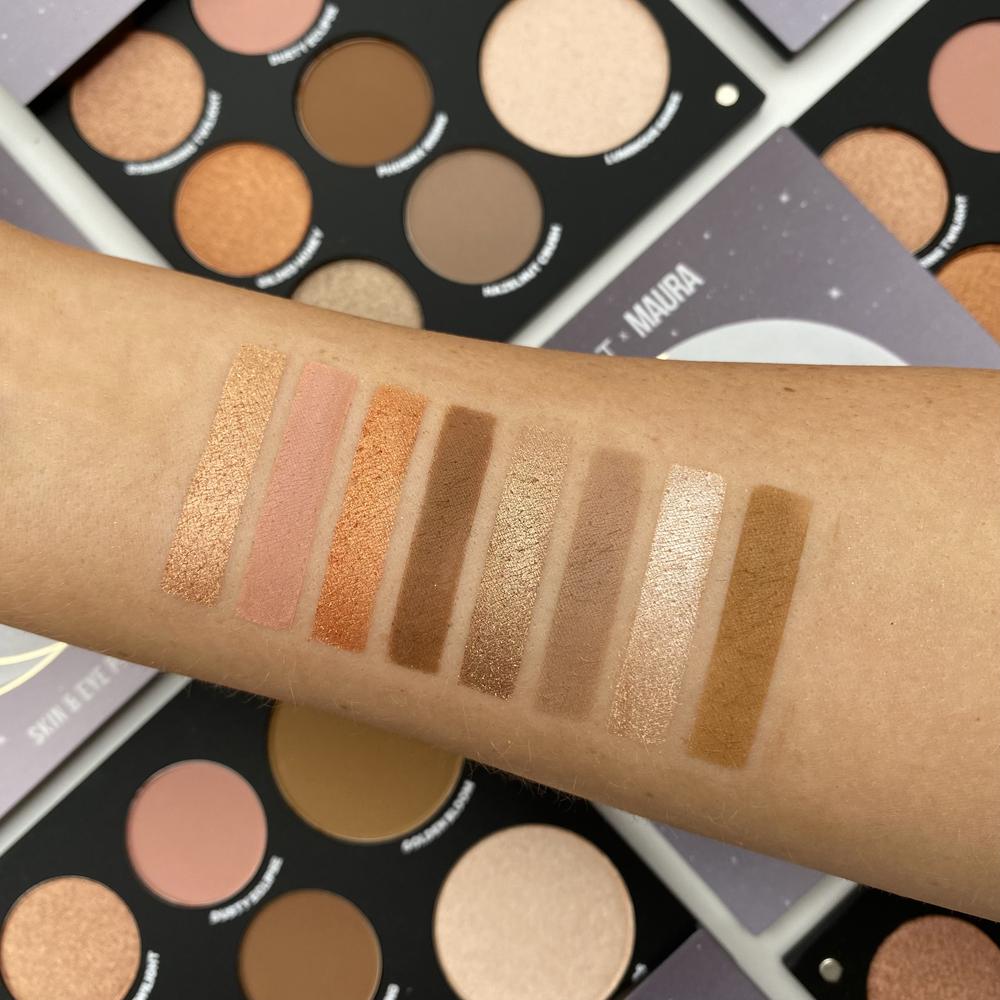 INGLOT X Maura Crescent Moon Skin & Eye Palette, swatch