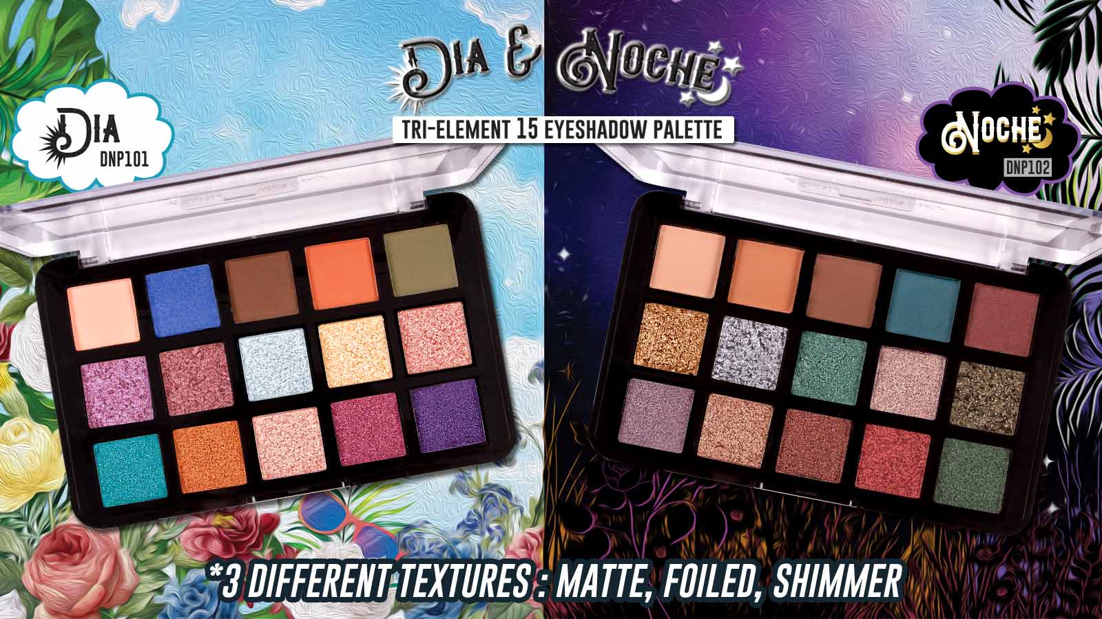 J Cat DIA & NOCE Eyeshadow Palettes