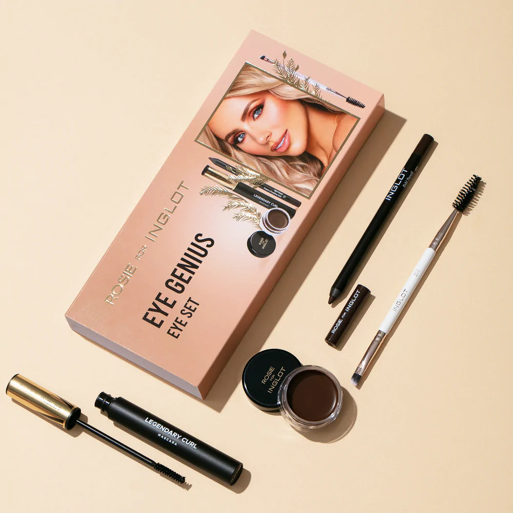 Inglot Rosie for Inglot Eye Genius Eye Set with mascara, gel liner, pencil liner and brush