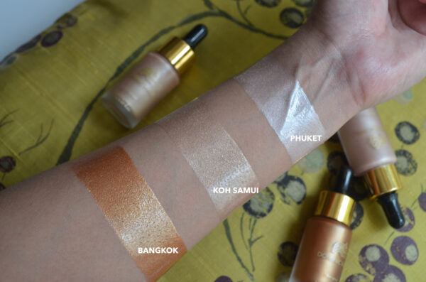 DOMINIC PAUL Liquid Highlighter swatches