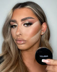 Model using Inglot Smoothing Under Eye Powder to bake