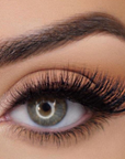 Model wearing Mrs Glam Mrs Flirty Lash