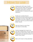 GLO24K Recharging 24k PM Night Cream, how to use