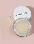 Inglot Overnight Lip Repair Mask, open with swatch