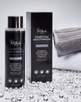 Polished London ACTIVATED CHARCOAL MOUTHWASH, open