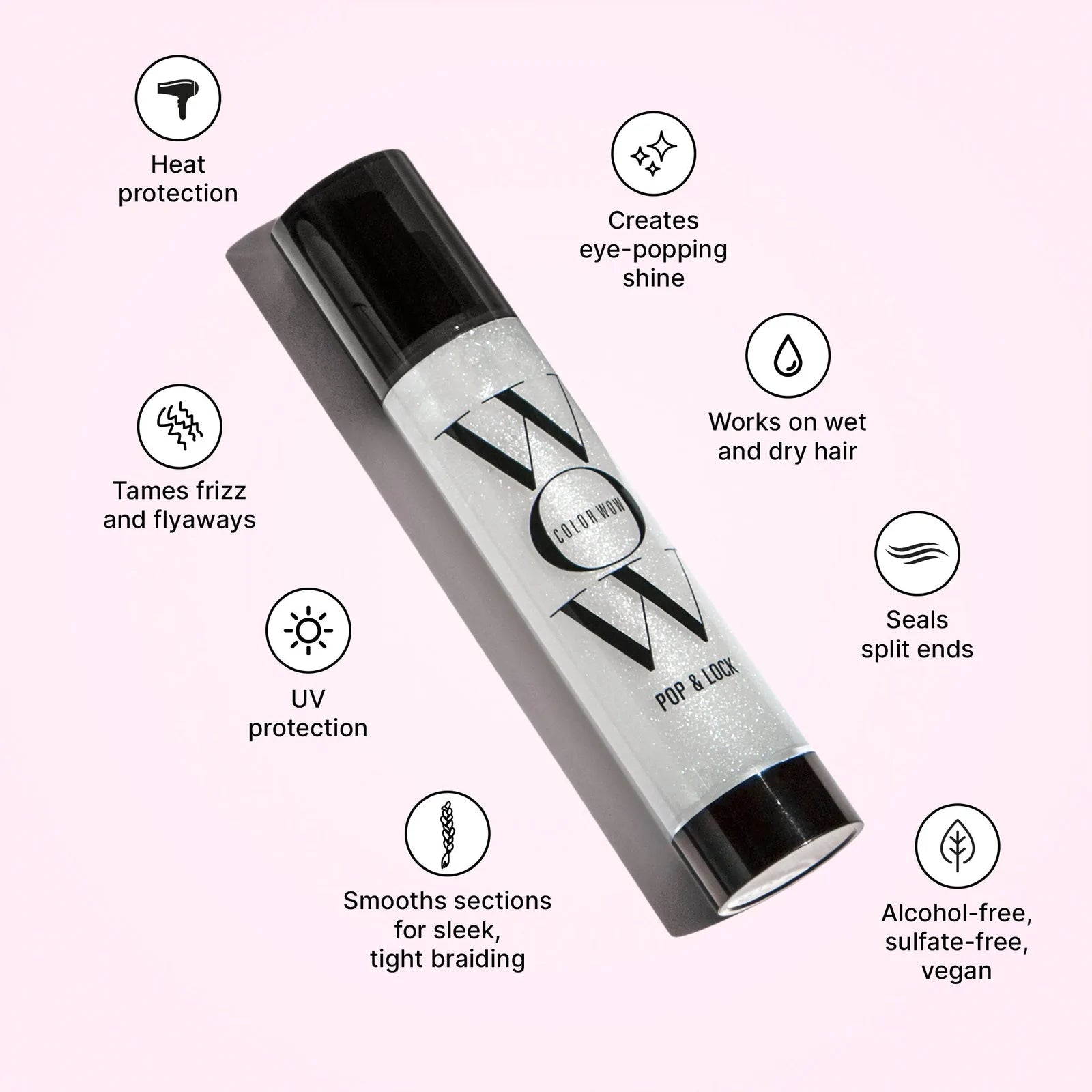 Color Wow Pop & Lock High Gloss Finish, benefits