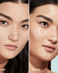 Before & after, elf Hydrating Face Primer