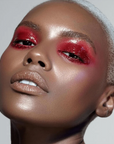 Model wearing DANESSA MYRICKS Colorfix 24-Hour Mattes on eyes