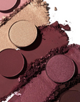 INGLOT X MAURA Beautiful Storm Eyeshadow Palette close up of swatches