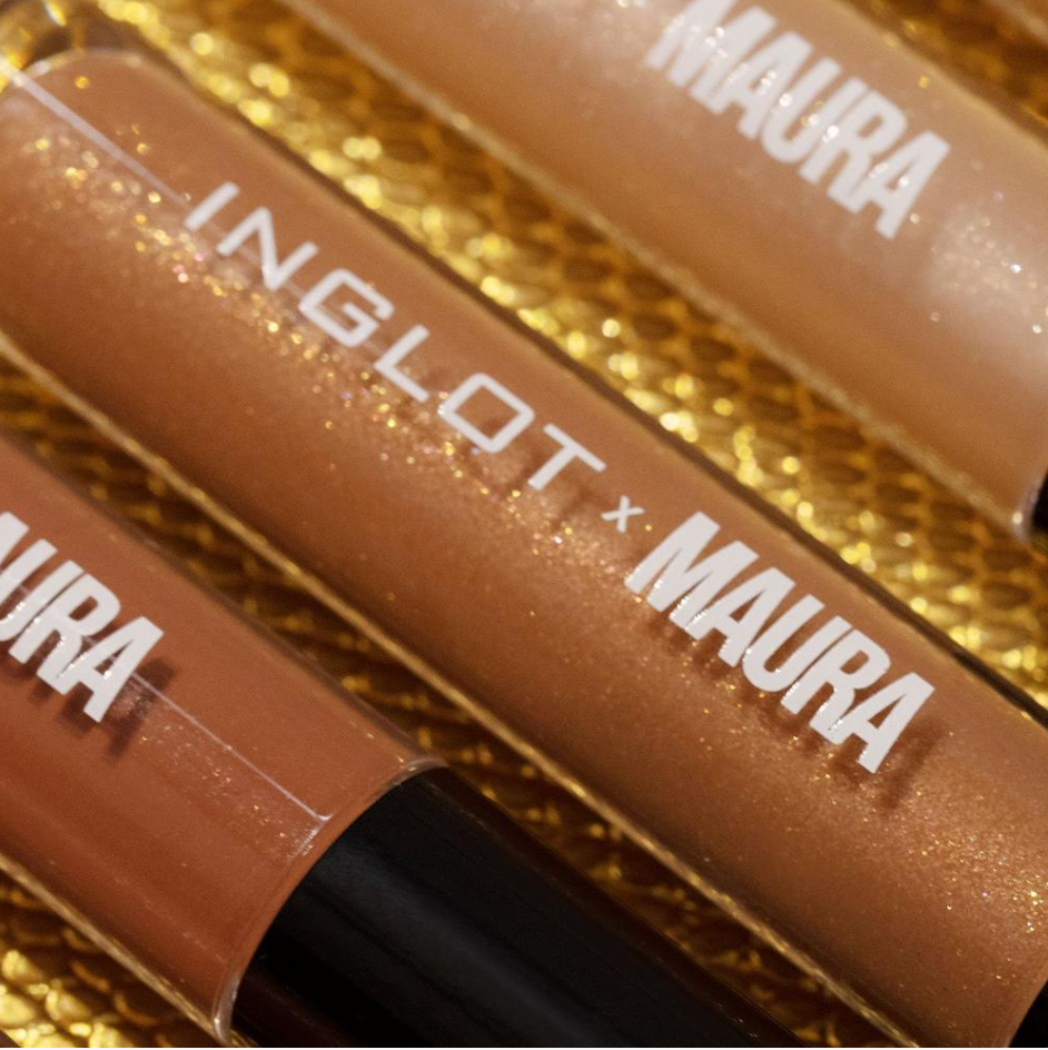 INGLOT X MAURA Naughty Nudes Lipgloss close up