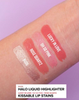 Oh My Glam OH MY NIGHTS - LONDON NUDE Halo & Kissable swatches