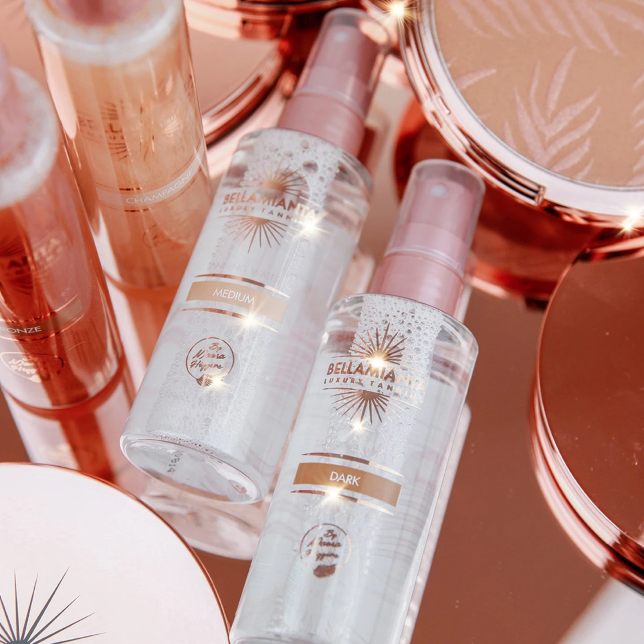 BELLAMIANTA Tanning Water by Maura Higgins in Dark