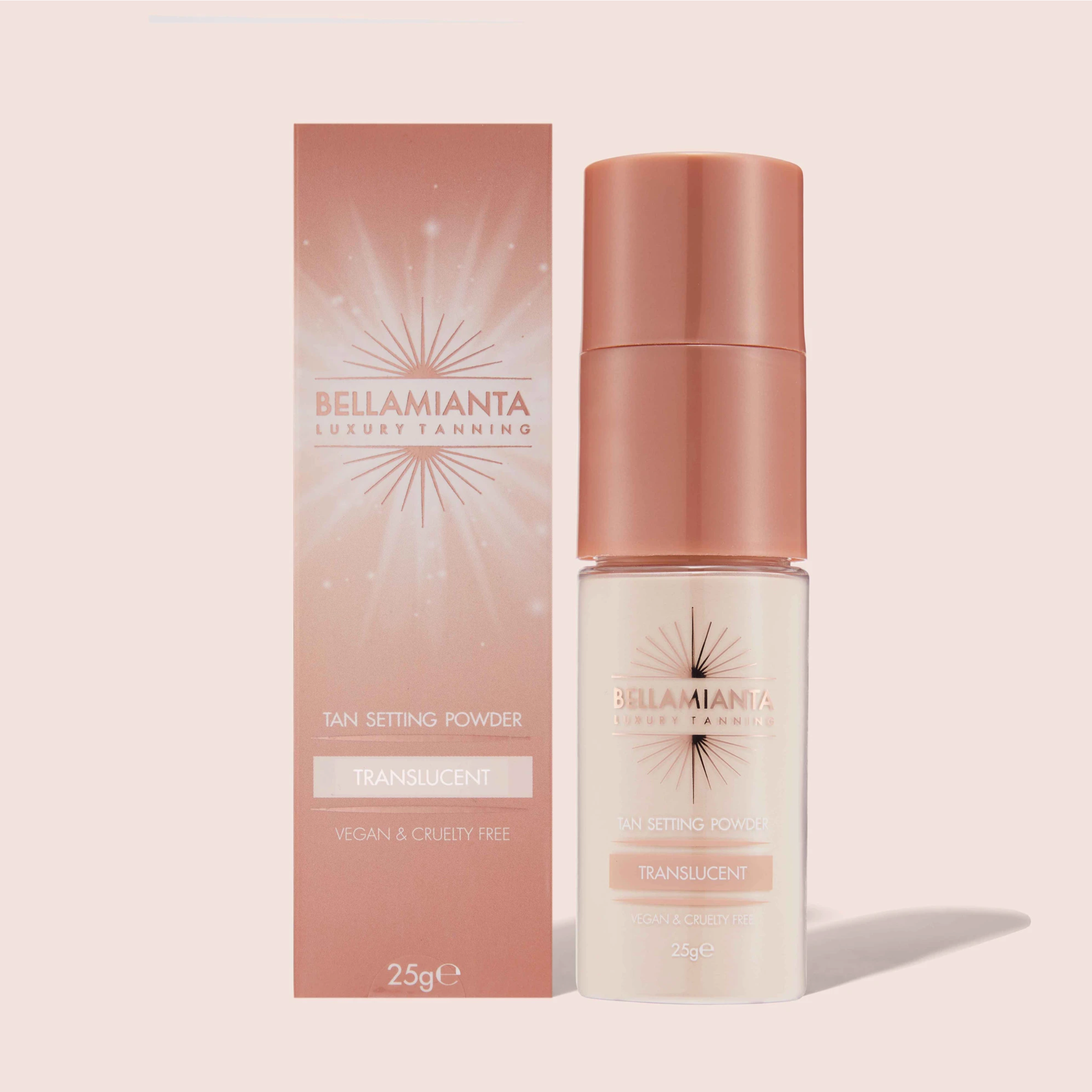 BELLAMIANTA Tan Setting Powder with packaging