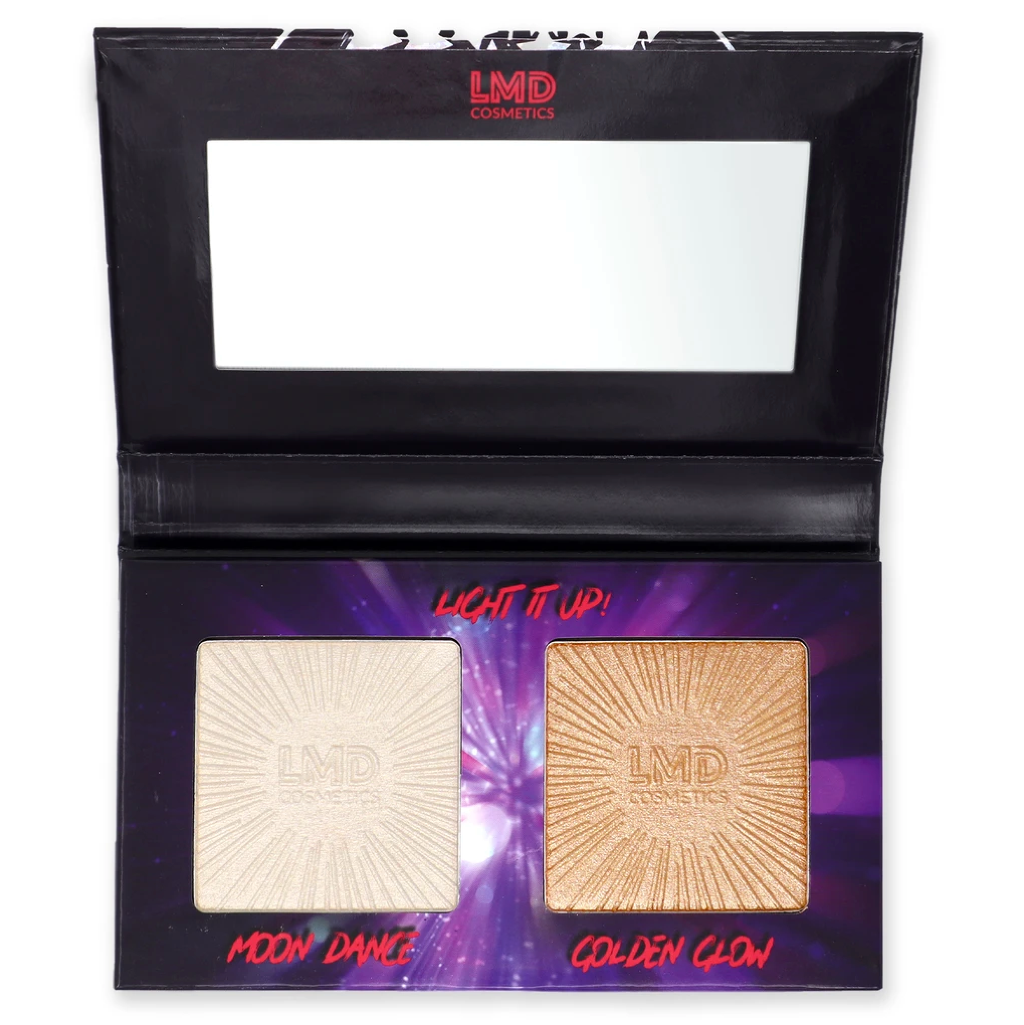 LMD Cosmetics Light It Up Highlighter Duo, open