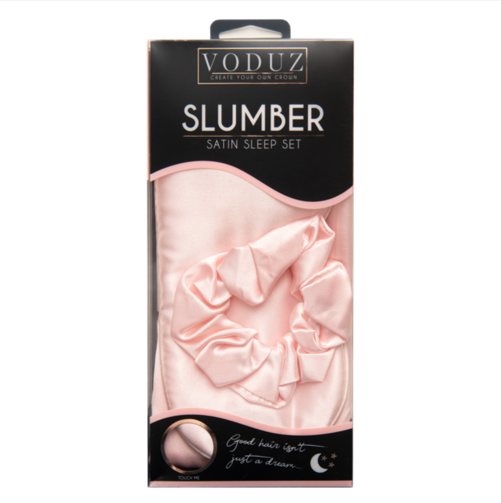 VODUZ Slumber Satin Sleep Set, packaging