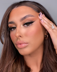 Model using INGLOT One Move Eyeliner Black,