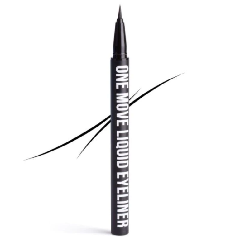 INGLOT One Move Eyeliner Black, with swatch