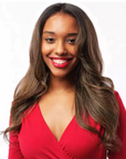 Model after using Revlon One-Step Hair Dryer And Volumizer