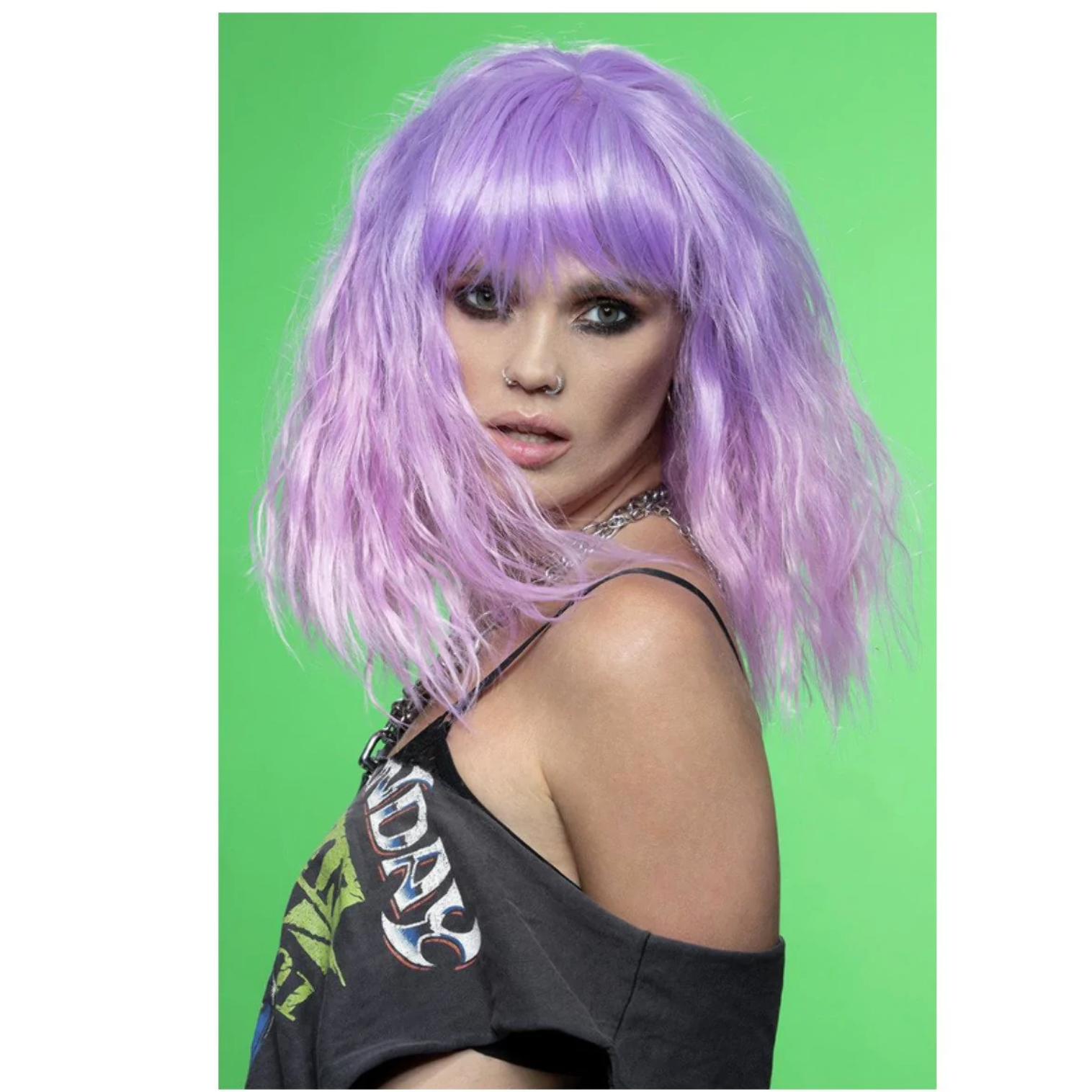 Model wearing Manic Panic Trash Goddess Wig - Fleurs du Mal