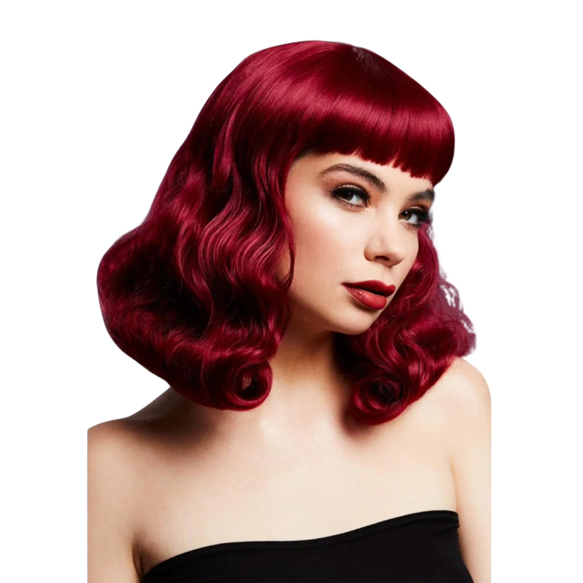 Smiffys Fever Bettie Wig - Plum