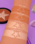 Iconic Bronze Golden Galaxy Highlighter, swatch