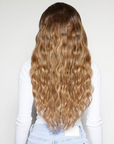 Model hair styled with BEAUTY WORKS Jumbo Waver, back view