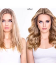 before and after using Color Wow Dream Cocktail - Kale Infused