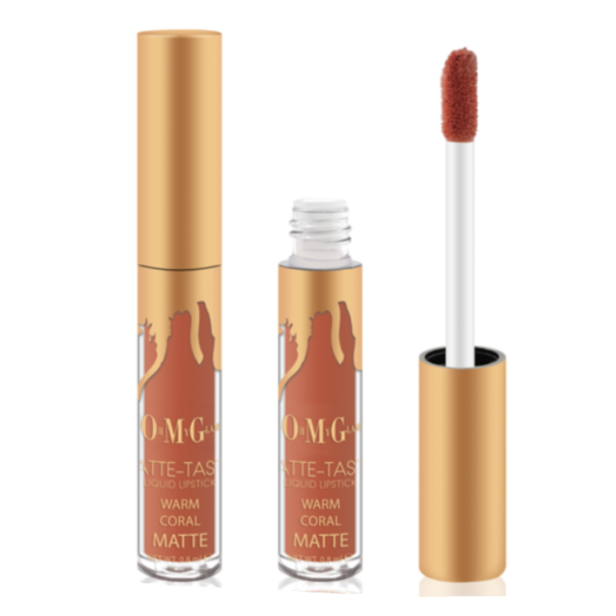 Oh My Glam MATTE-TASTIC 6 MINI-MATTE LIQUID LIPSTICK - Warm Coral