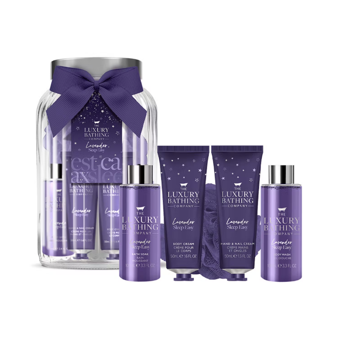 The Luxury Bathing Company - Lavender Sleep Easy Jar Set