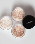 Inglot Smoothing Under Eye Powder, all shades opened