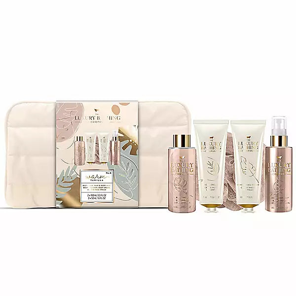 The Luxury Bathing Company Warm Vanilla Time Away Washbag Gift Set