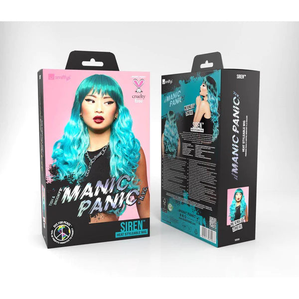 Manic Panic Siren Wig - Mermaid Ombre, packaging - front and back