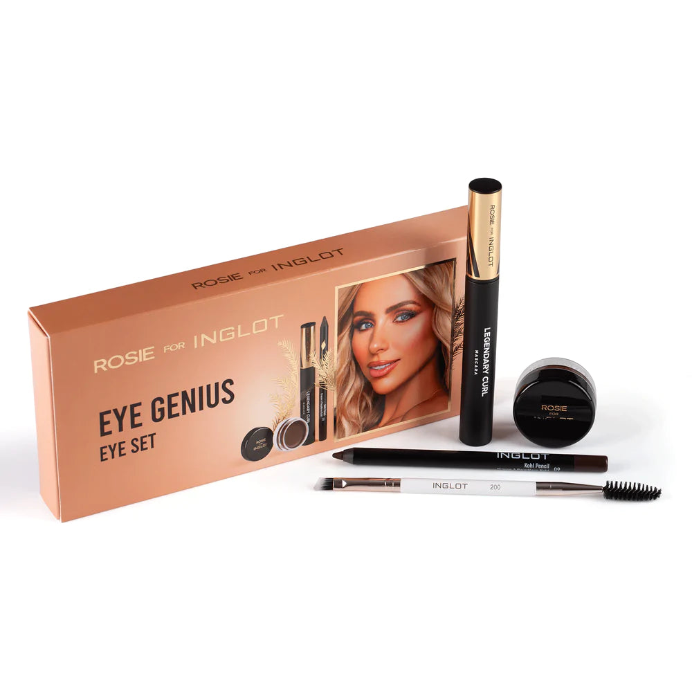 Inglot Rosie for Inglot Eye Genius Eye Set, with products  displayed