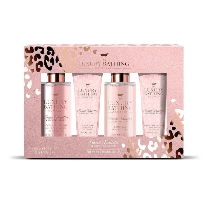 The Luxury Bathing Company - Sweet Vanilla & Almond Glaze Top to Toe Essentials