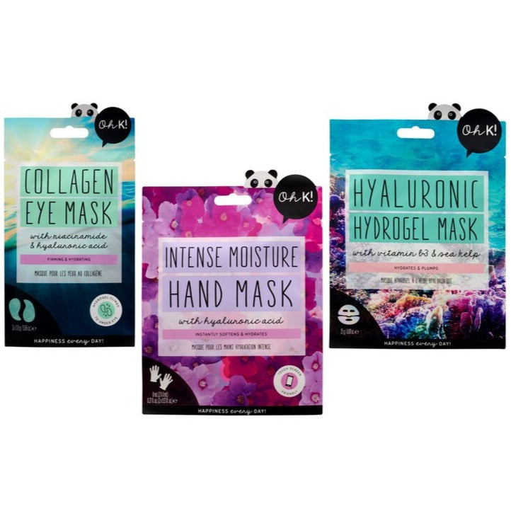 Oh K! Hyaluronic Trio Set, open masks