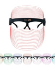 GLO24K 7 Colour LED Beauty Mask, with all 7 led shades shown
