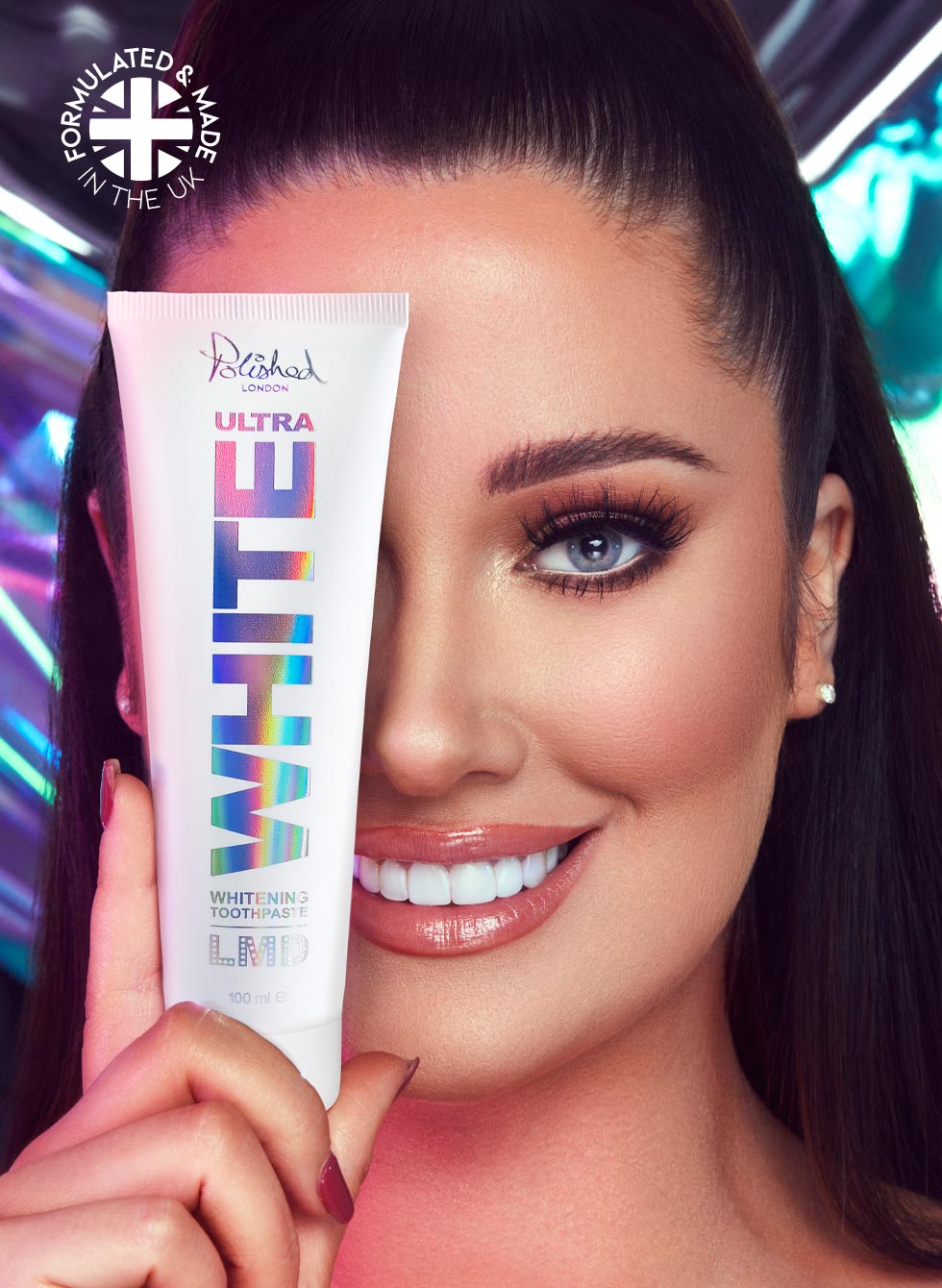 LMD holding Polished ULTRA WHITE TOOTHPASTE X LMD