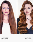 Before and after using Color Wow Extra Mist-ical Shine Spray 162ml