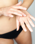 Model using Sienna X Perfect Self Tan Primer 75ml