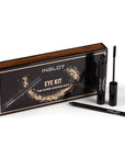 Inglot The Super Smokes Edit, packaging open with products