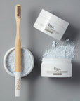 Polished London Teeth Whitening Powder with toothbrush