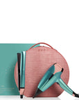 ghd Deluxe Gift Set In Alluring Jade, with vanity case and packaging