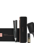 ghd Platinum+ Festive Gift Set, with accessories and packaging