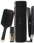 ghd Platinum+ Festive Gift Set, open with included accessories