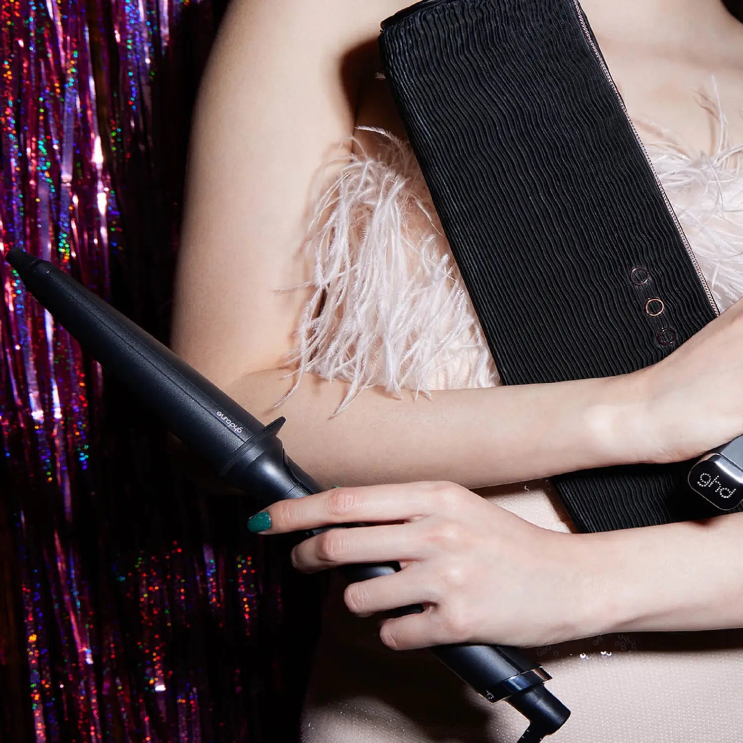 ghd Curve Creative Curl Wand Christmas Gift Set, lifestyle pic