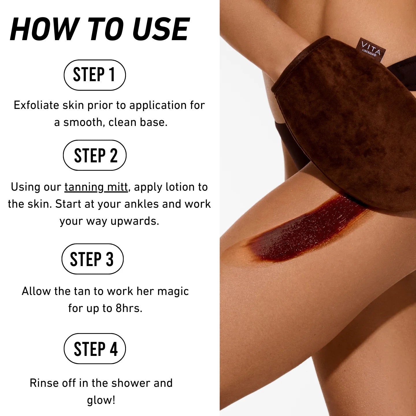 How to apply Vita Liberata The Lotion