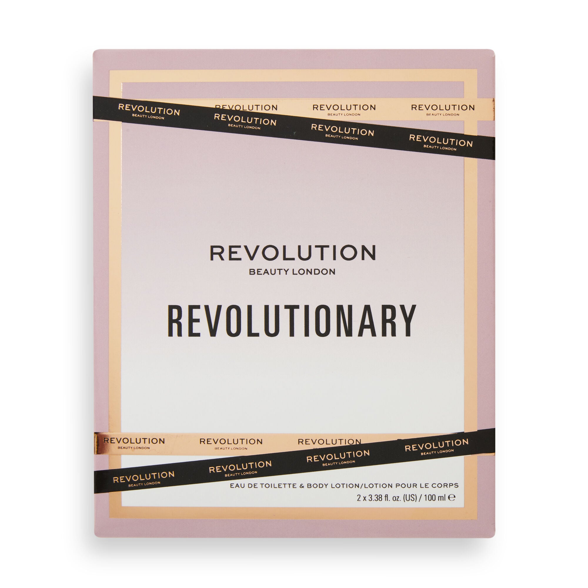 Makeup Revolution Revolutionary Eau De Toilette & Body Lotion Gift Set, packaging