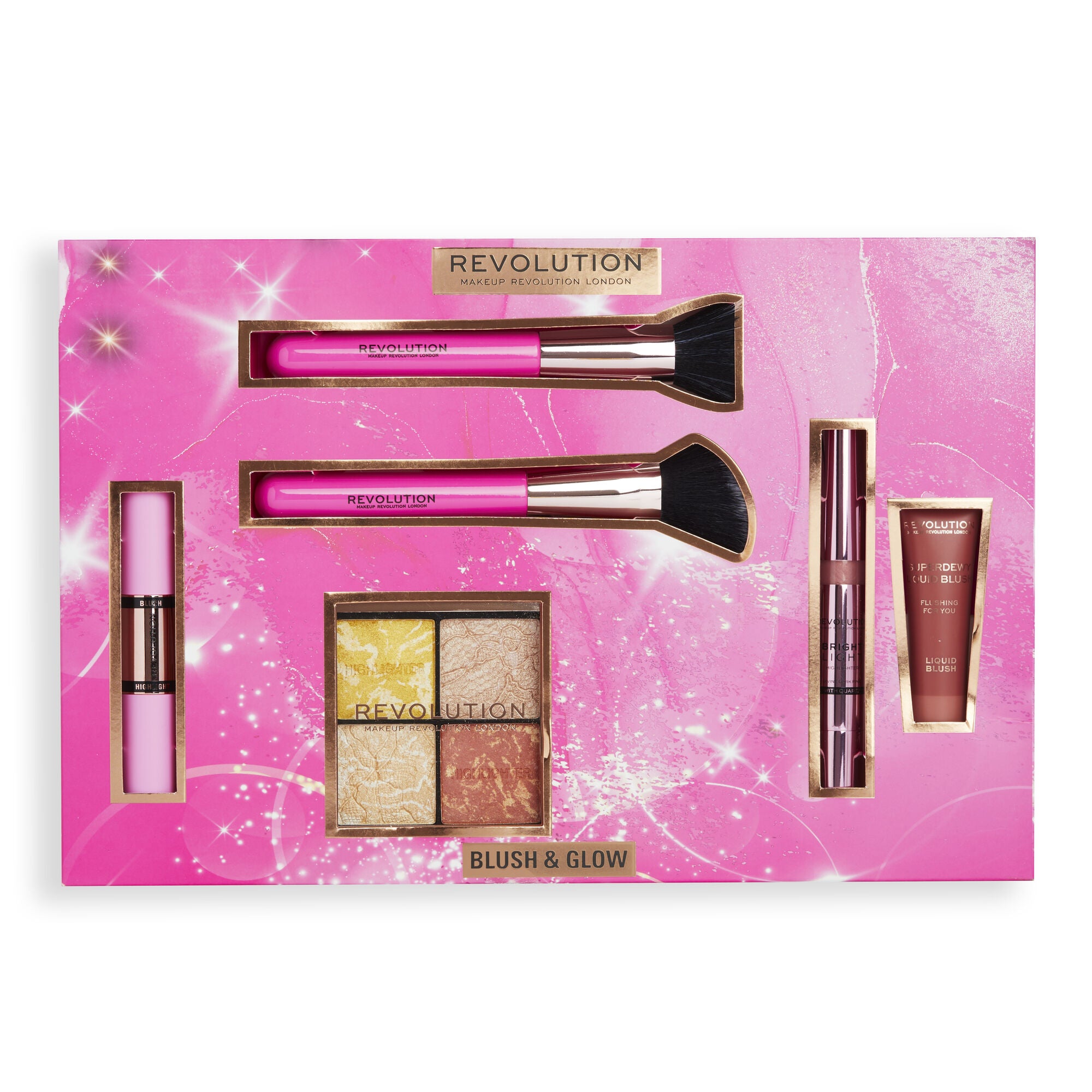 Makeup Revolution Blush & Glow Gift Set, packaging